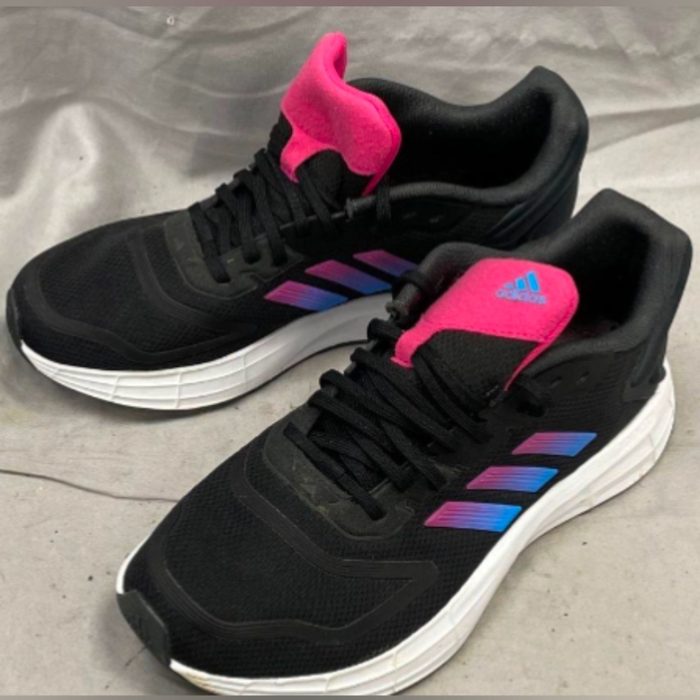 Adidas Duramo SL 2.0 'Black Team Real Magenta' Running Shoes Size 10 Like New - Picture 5 of 11